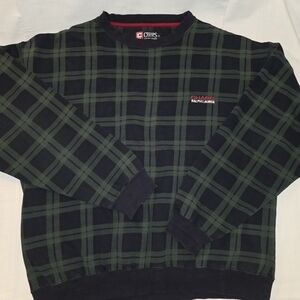 Vintage, Y2K, 90's Chaps Ralph Lauren Green  AndPlaid Men's Sweater